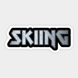 Skiing Sticker